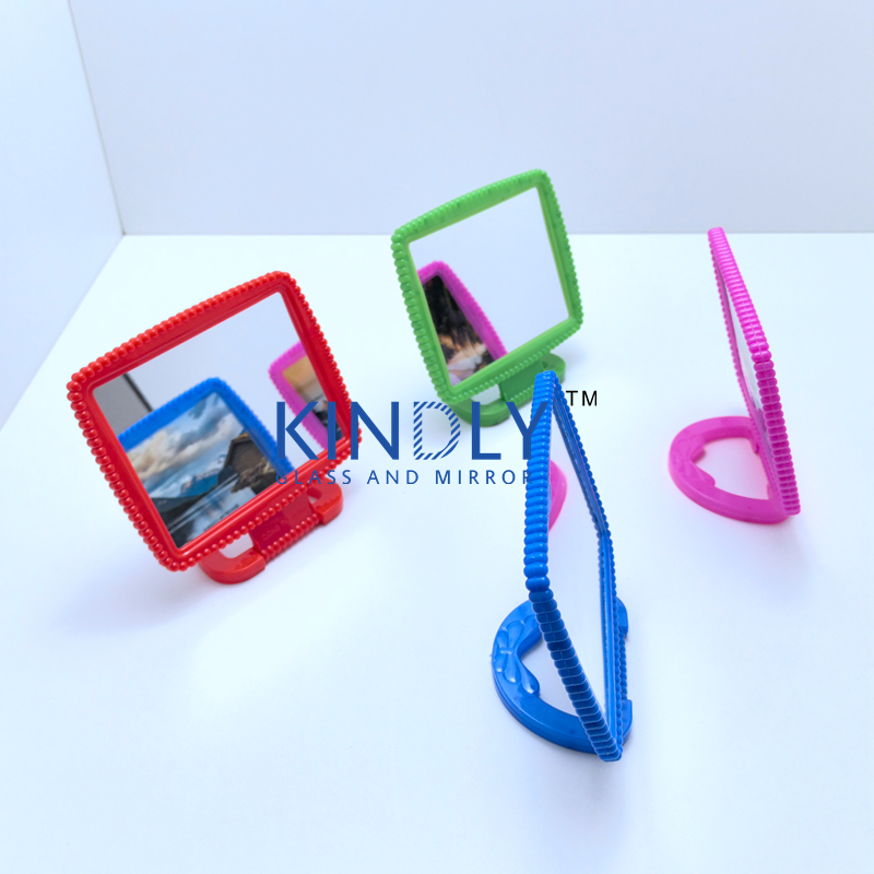 Old-fashioned plastic vanity mirrors